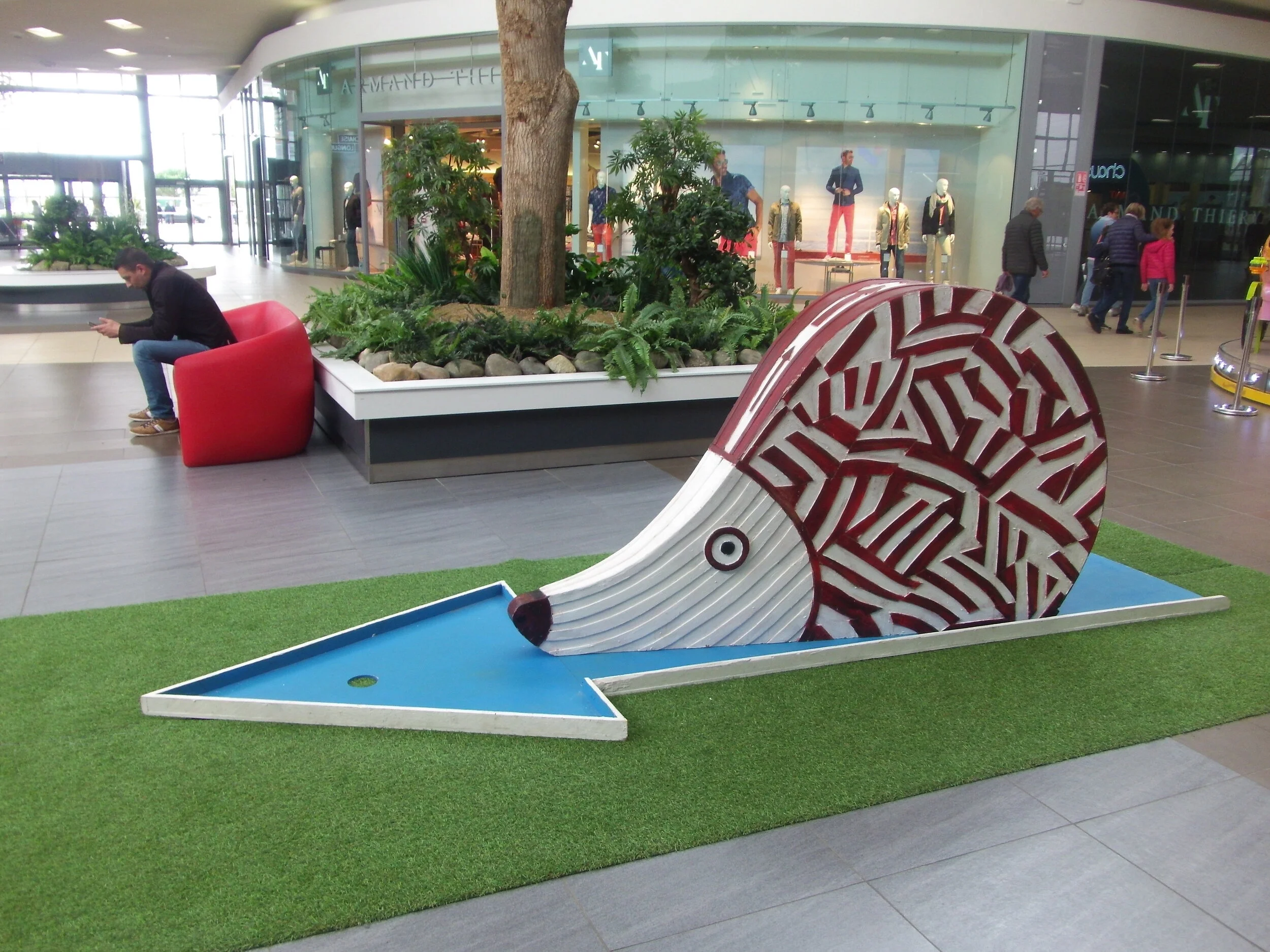 Animation de minigolf pour galeries commerçantes.