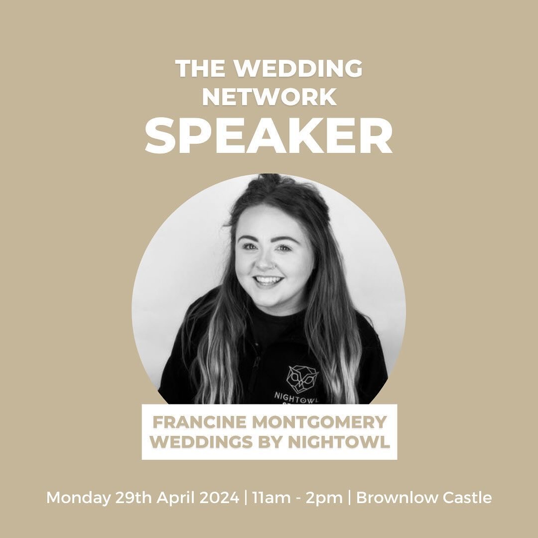 Our 2nd guest speaker for The Wedding Network is the lovely Francine from @weddingsbynightowl 🤍

Fran is killing it in and out of the wedding industry, with some reallyyy amazing client campaigns in her creative agency too! 

We&rsquo;re looking for