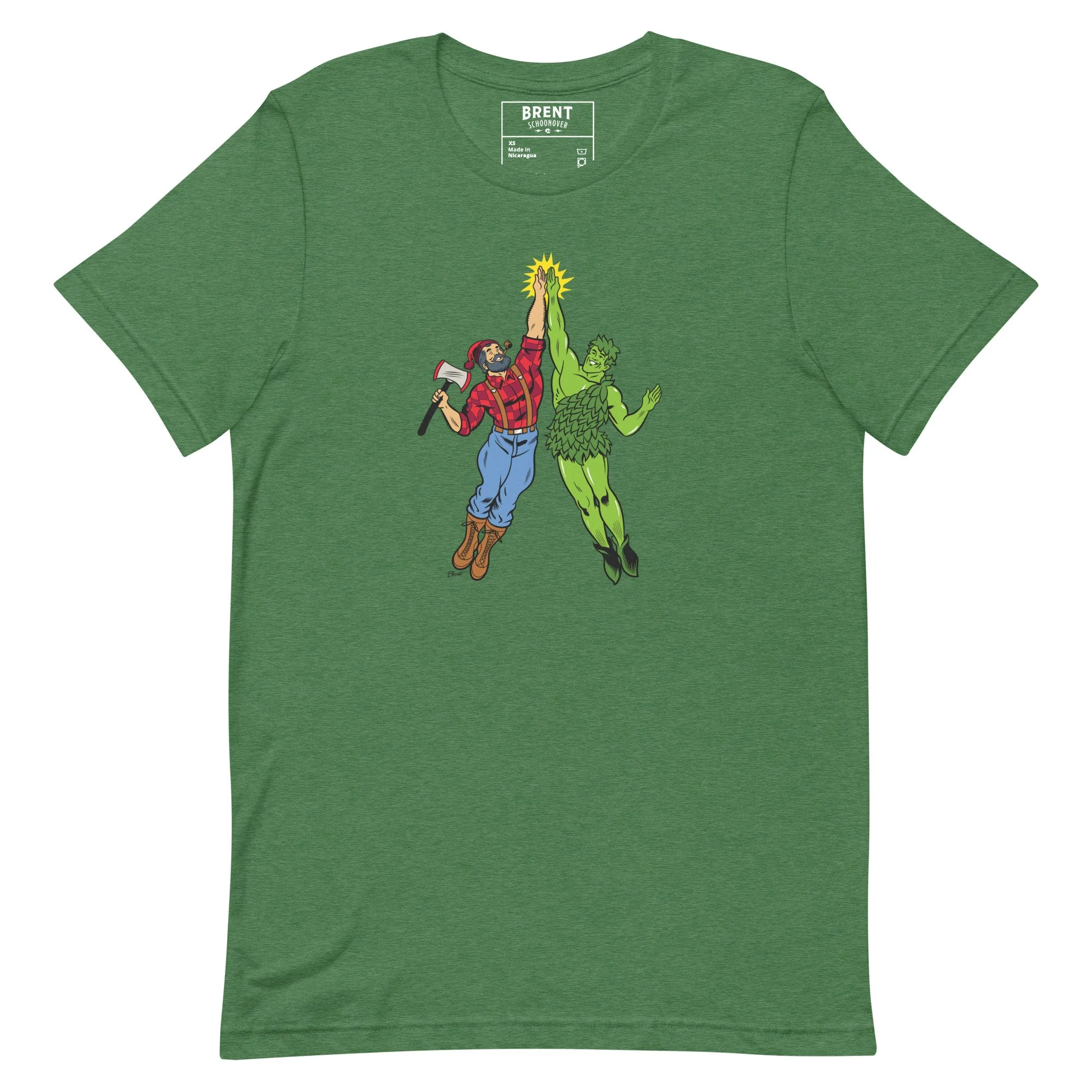 unisex-staple-t-shirt-heather-grass-green-front-689153dc8bc7e.jpg