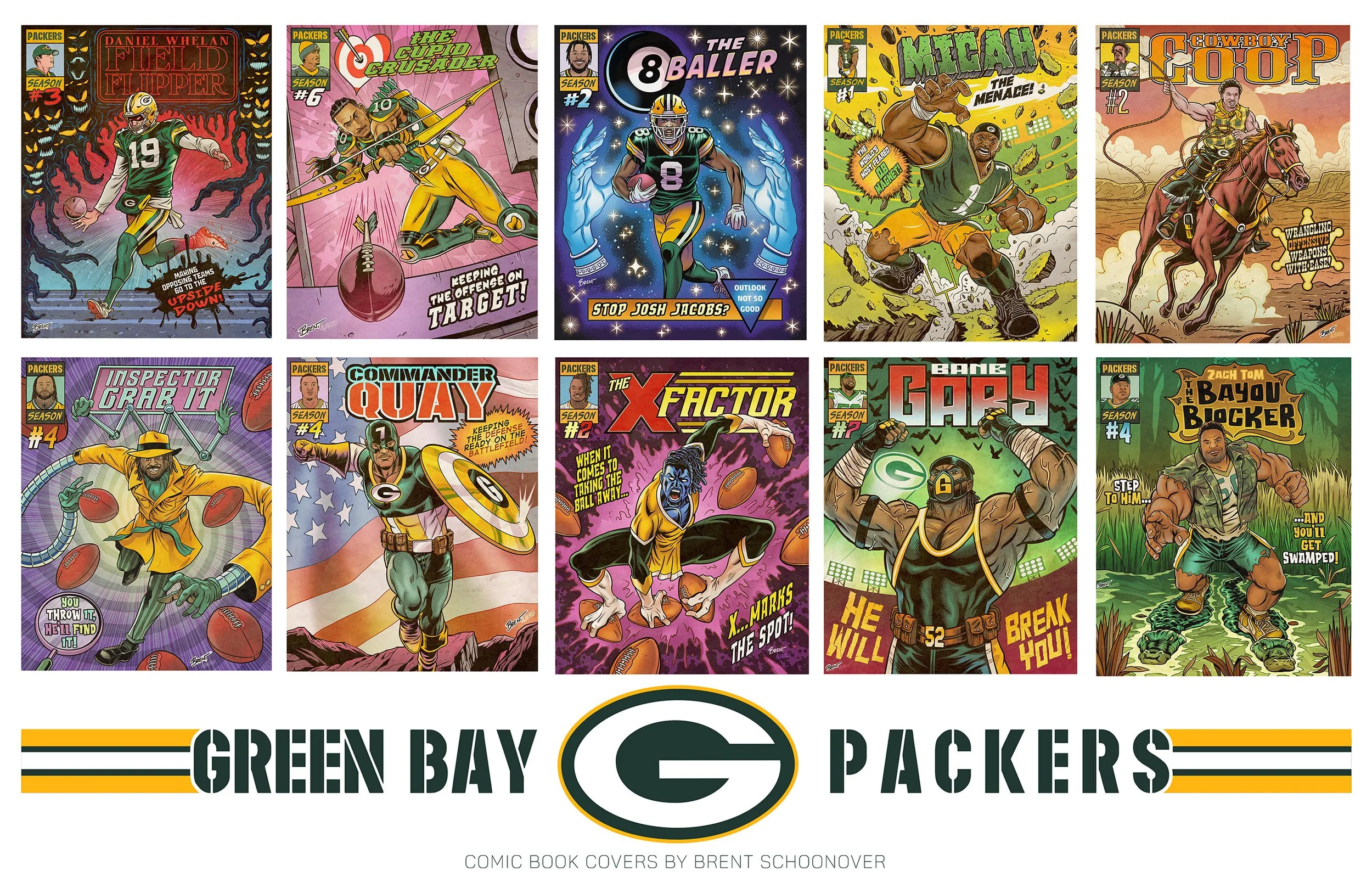 Packer Comic Book Covers Poster