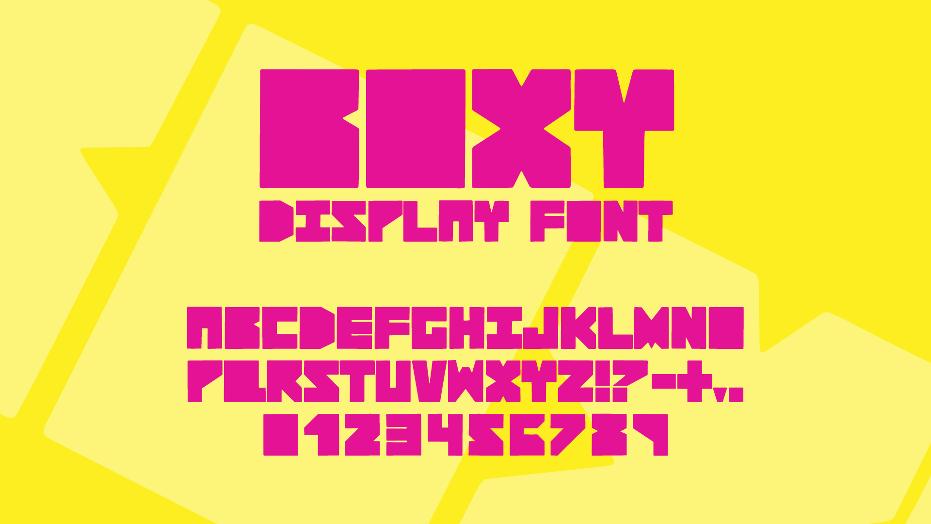 Boxy Display Font — Waite Illustrate Art Studio