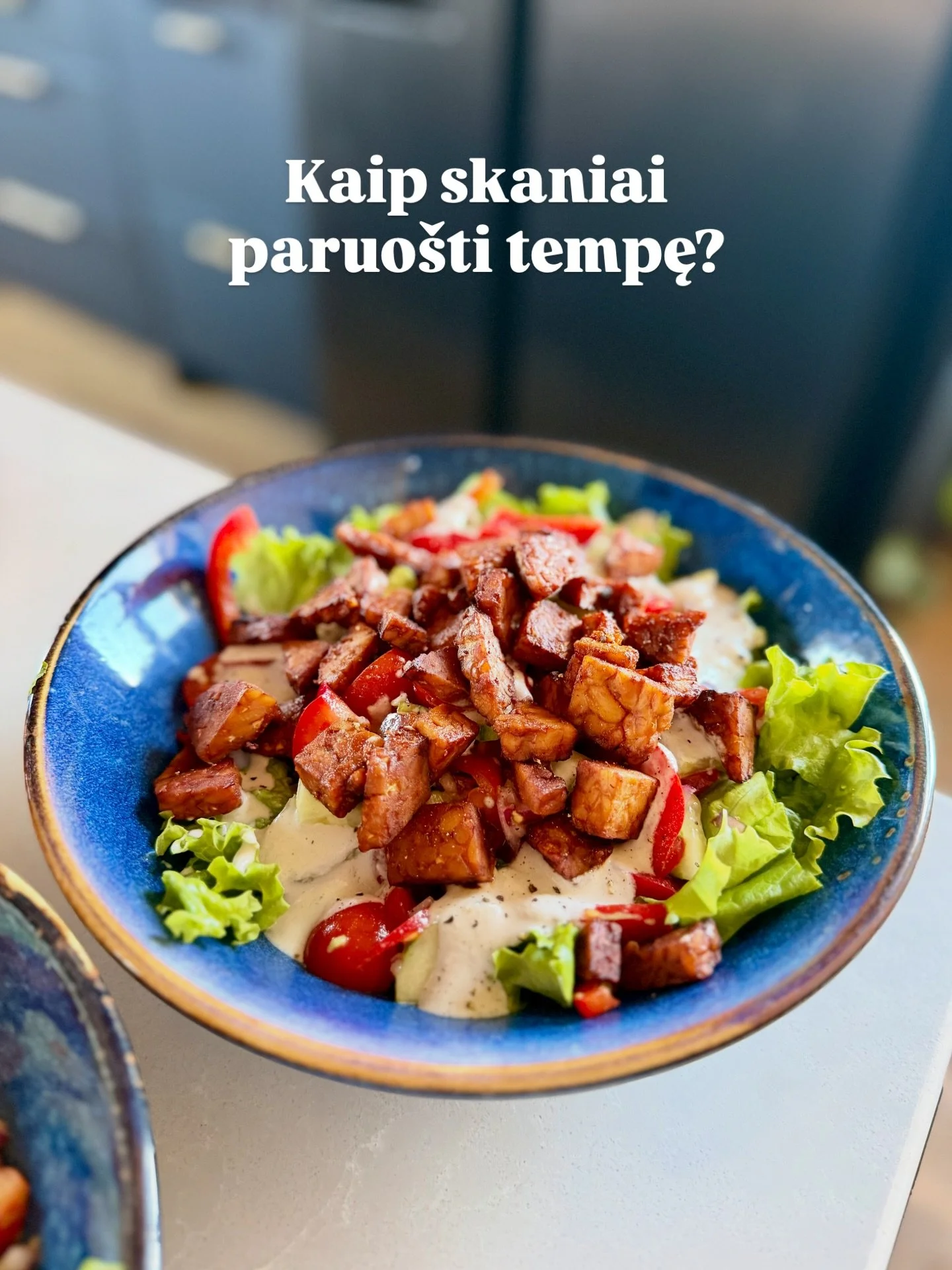 Tempė &ndash; tai fermentuotos sojų pupelės, kuriose gausu baltymų. Dažniausiai žmonės ją arba labai mėgsta, arba visai ne 🙂&zwj;&harr;️

Tiesa, ji turi specifinį skonį, bet man atrodo, kad tie, kuriems nepatinka, dažniausiai tiesiog nėra ragavę ska