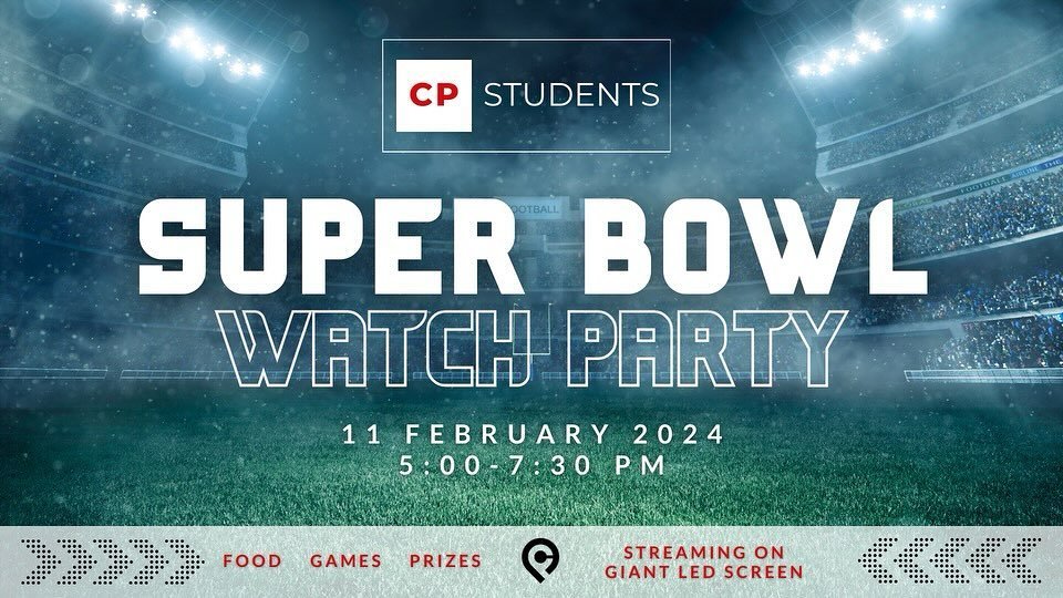 Mark your calendars, 2 weeks from today we will have an epic Super Bowl hang out! See you there!