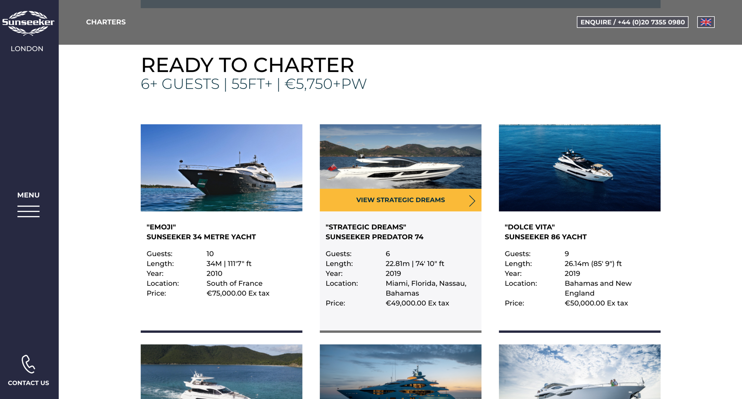 Dealer Template with Charters