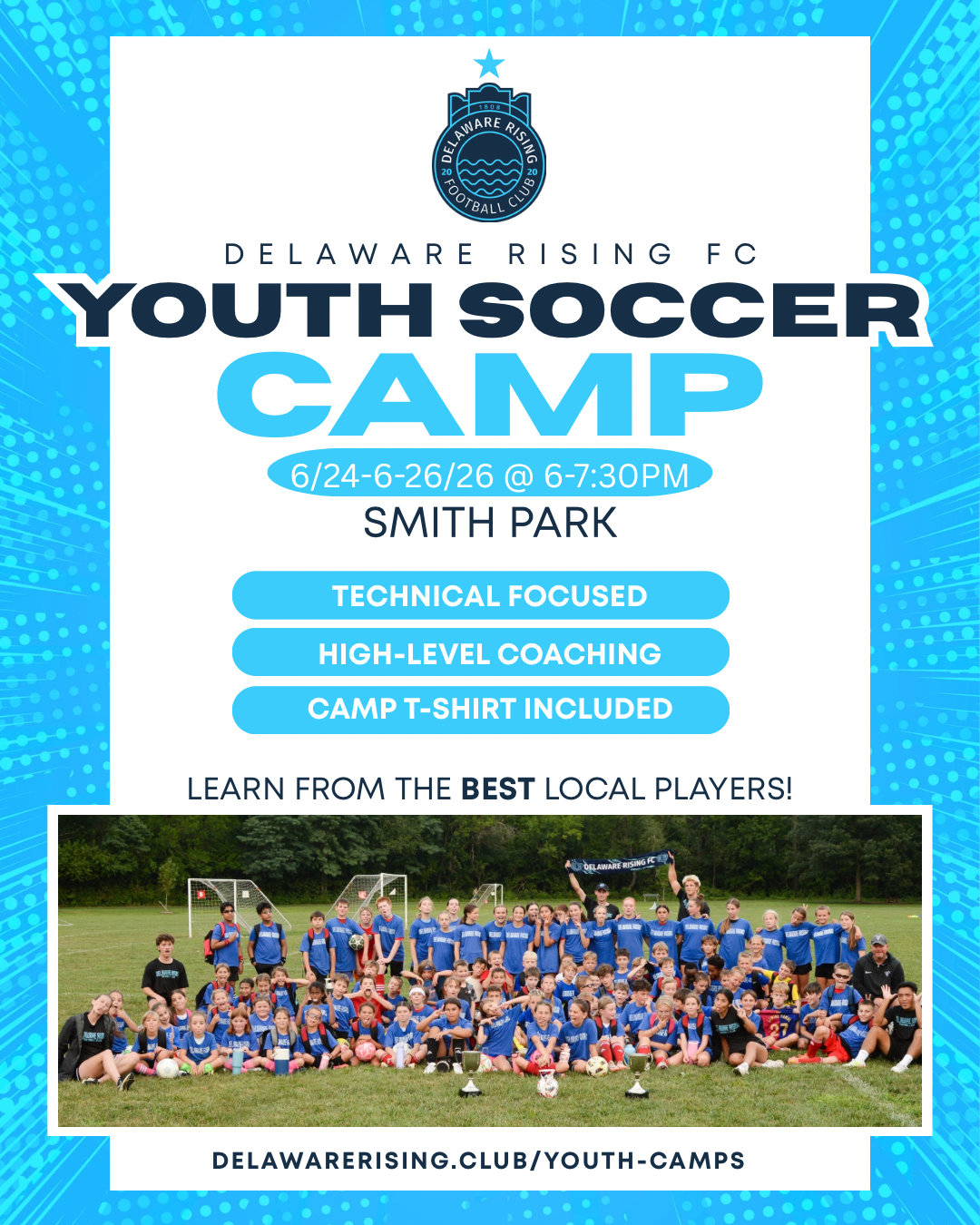 NEW DATES - 2026 OPEN YOUTH CAMP - RISE TO YOUR POTENTIAL