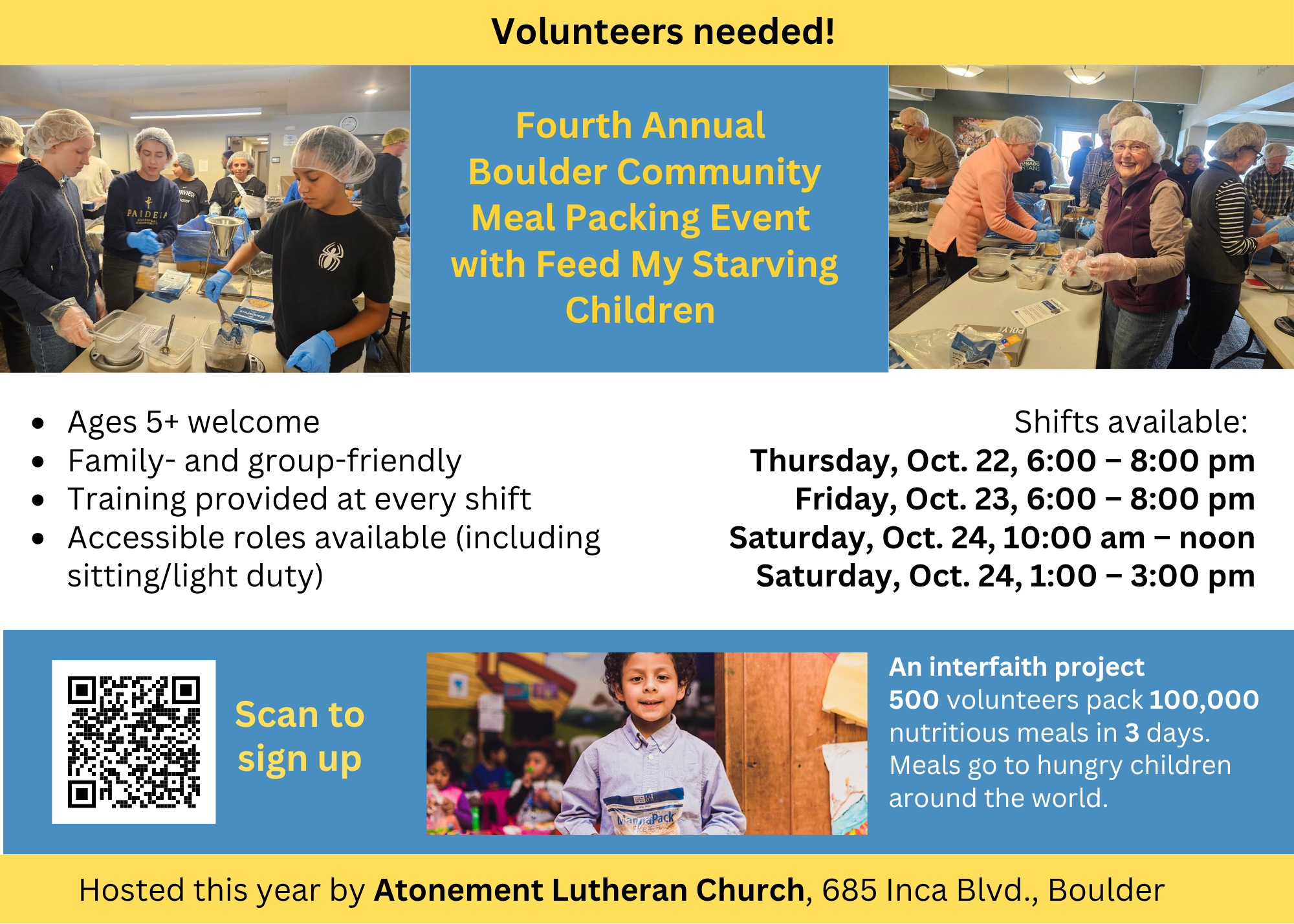 St. Aidan's Boulder Community Food Packing Event Flyer.png
