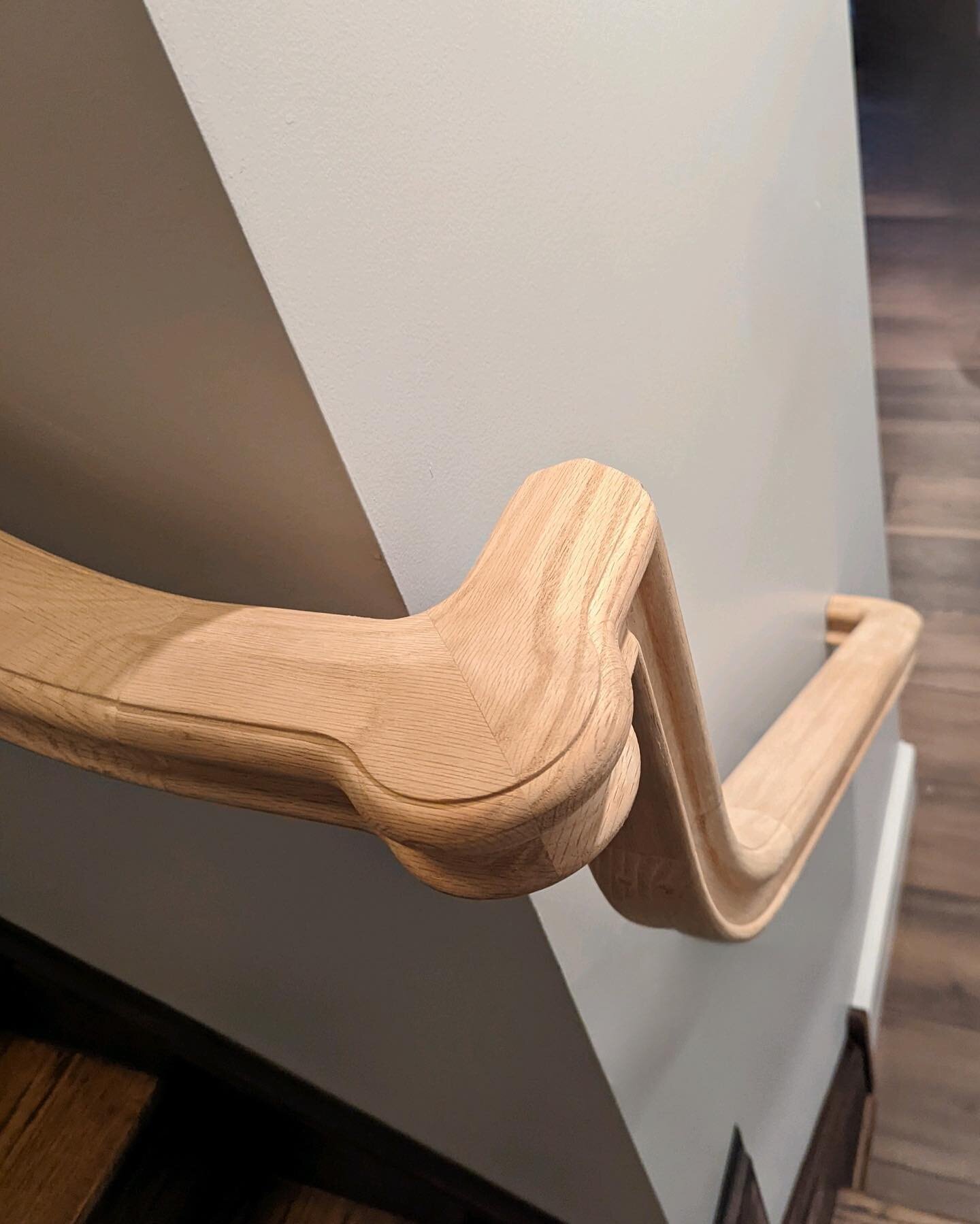 Hang on!

The impressive handrail is one of the many selections made for our quality craftsman to use in the renovation of an existing Basement into a Luxury Lower Level. @sallyhousetohome 

#renovation 
#design 
#peaceofmind 
#sh2h