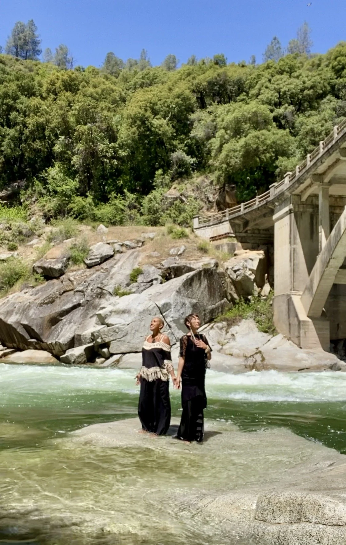 The gorge of the rio grande in the mesa of Taos, New Mexico