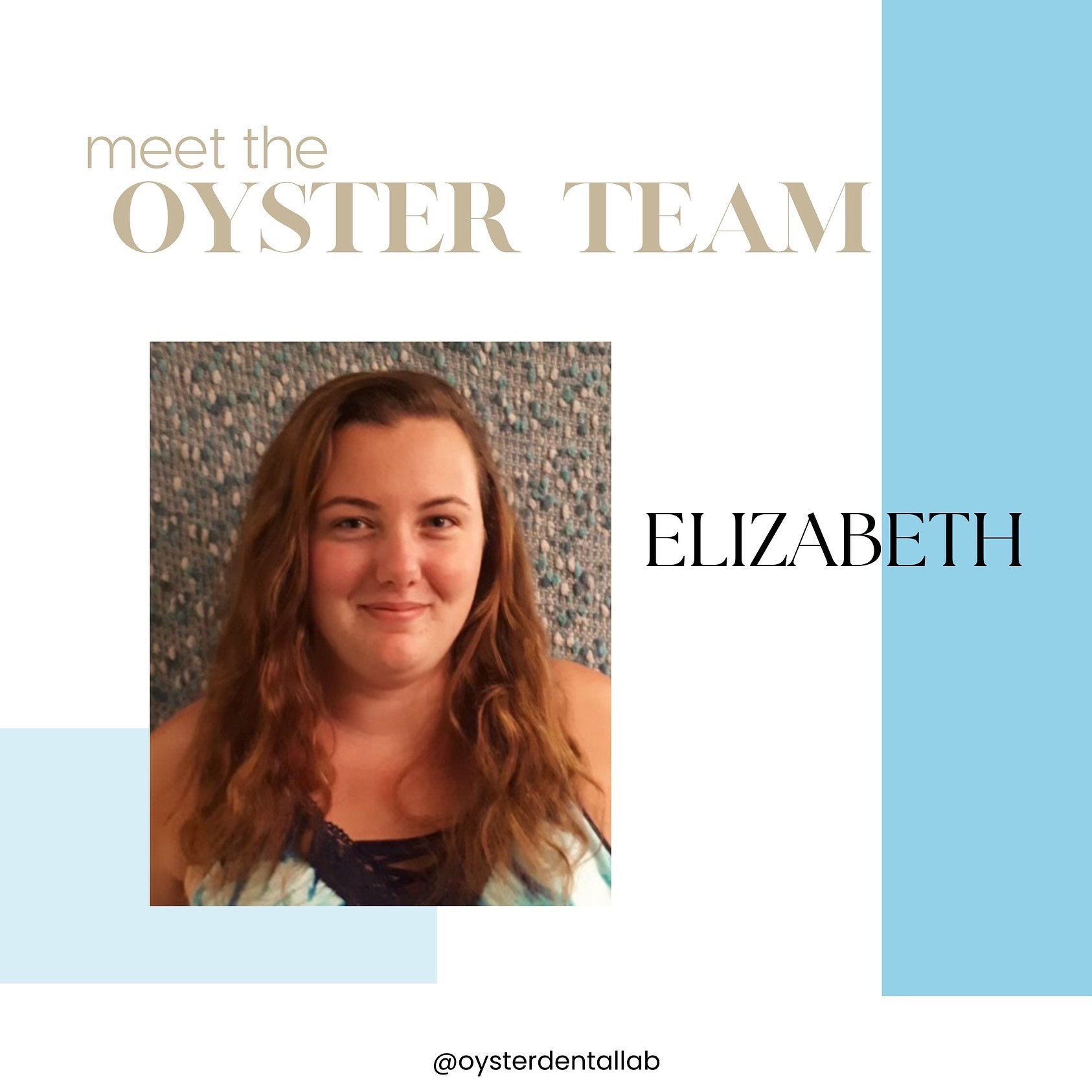 MEET ELIZABETH🦷✨

Elizabeth has been with Oyster for 2 years now and is working side by side with Stella in our removable prosthodontics department!