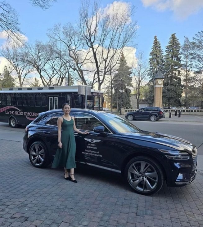We got news this morning that RENEE won a prize at the @sk.womenindentistry gala last weekend! 

She received a $200 gift card to Hearth Restaurant
with VALET service to dinner provided by Saskatoon Genesis!

Yay Renee!