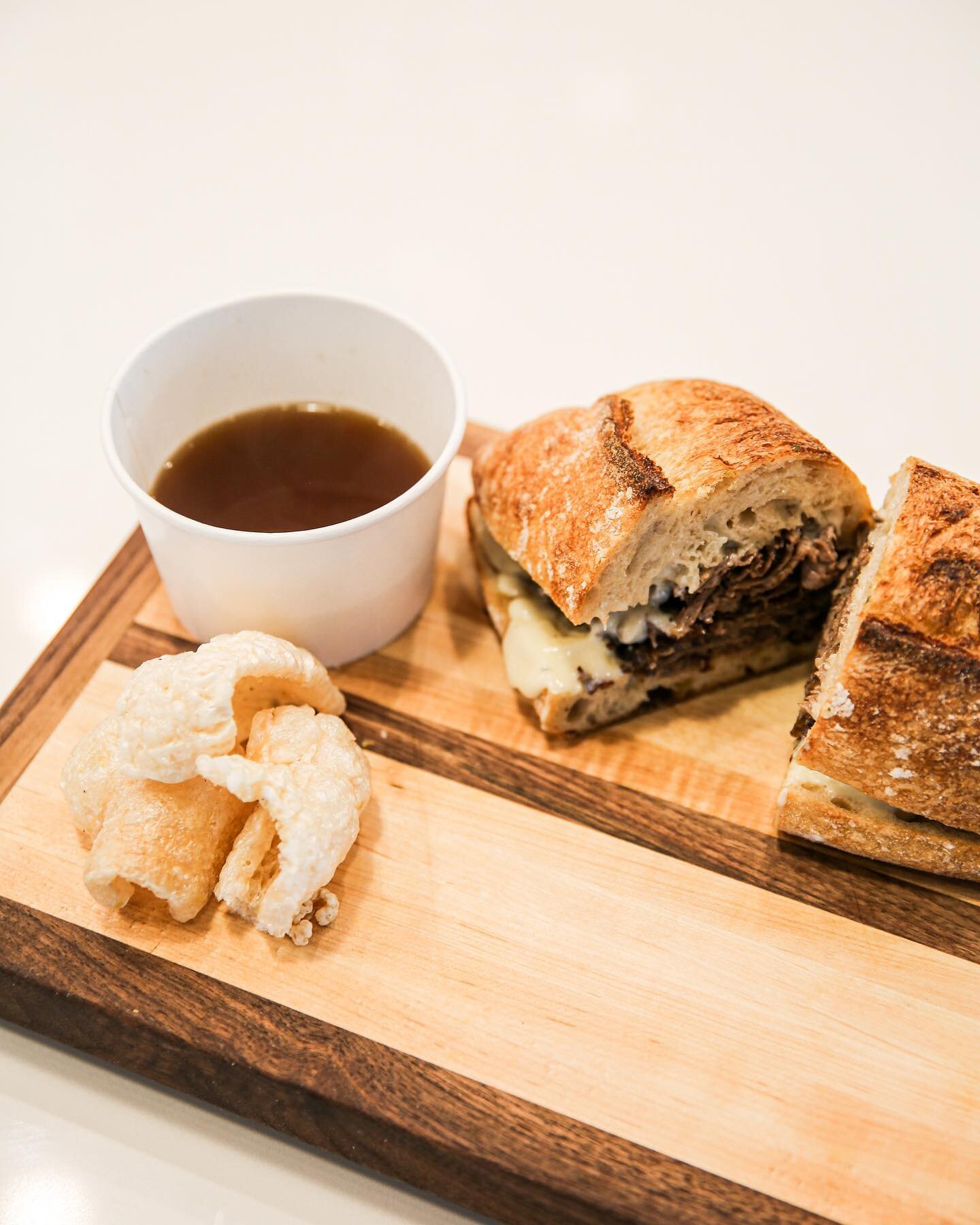 We may be closed today, but it&rsquo;s never too early to start dreaming about our Butler Dip. 

Dry aged beef &bull; caramelized onions &bull; Swiss &bull; sourdough &bull; house au jus