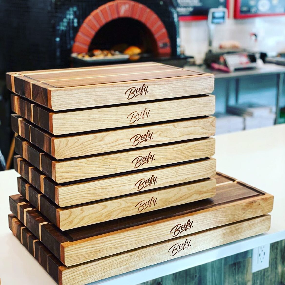 Your board matters! We are stocked up with beautiful cutting boards from Utah-based @beefyboards ~ Come get yours! 

#beefyboards #butchershop #chopshopparkcity #locallysourced