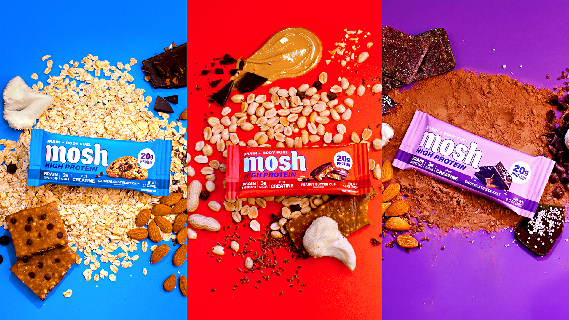 MOSH – High Protein Bar Launch