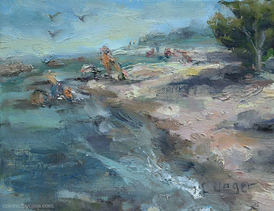 View from the shore