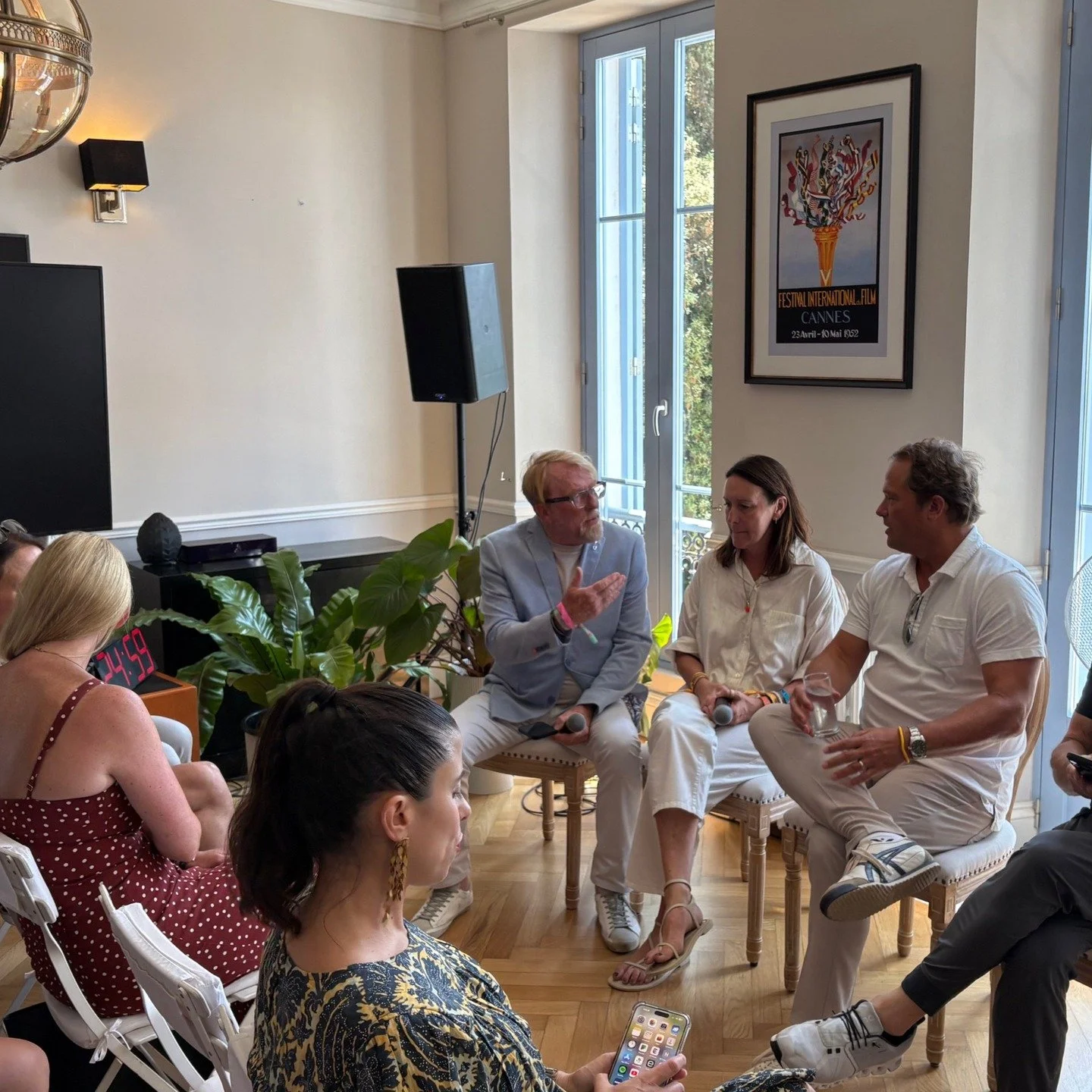 📍Cannes 🇫🇷 | Collins House Panel 
Brand relevance. Brand reputation. Brand power.

Cutwater&rsquo;s founder and CCO Chuck McBride took the mic at The Collins House in Cannes to host a conversation with two industry icons &mdash; Sophie Kelly (SVP,