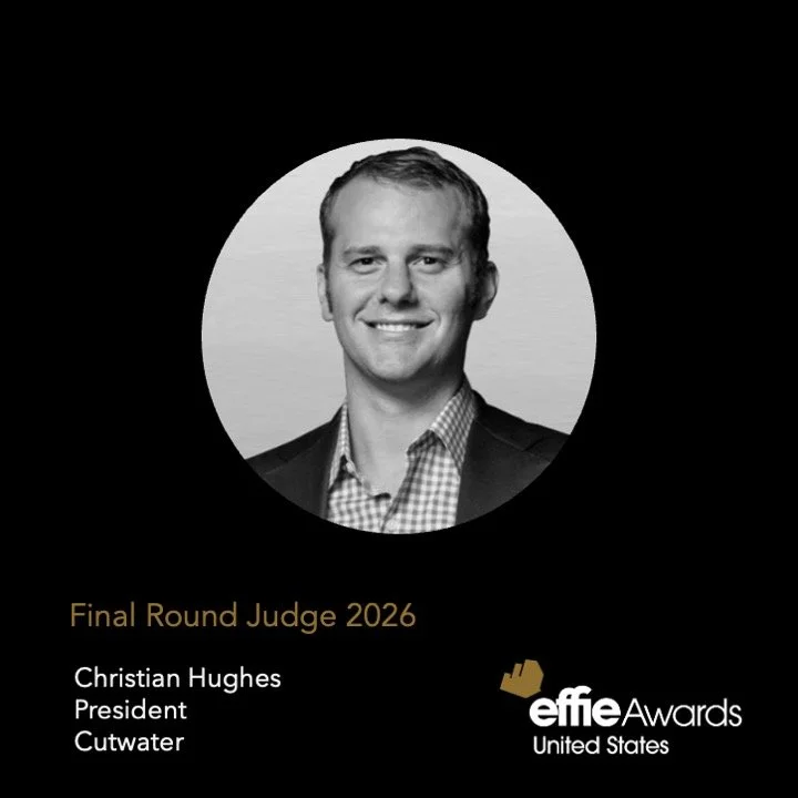 Effectiveness > Everything. 👏 Excited to share that our President, Christian Hughes, will be a Final Round Judge for the 2026 Effie Awards! 🏆 @effie_us