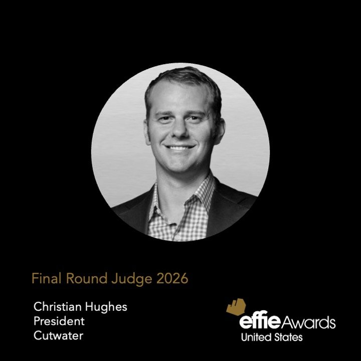 Effectiveness > Everything. 👏 Excited to share that our President, Christian Hughes, will be a Final Round Judge for the 2026 Effie Awards! 🏆 @effie_us