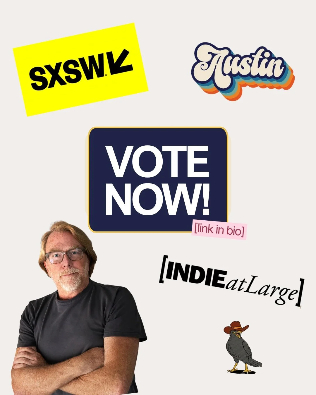 🎤 Help us get Chuck to SXSW! 🤠

Our founder + CCO Chuck McBride is in the SXSW PanelPicker with INDIE at Large for a panel on The Rise of Independent Agencies.

They&rsquo;ll dig into why brands are turning to indies for agility, creativity, and sp