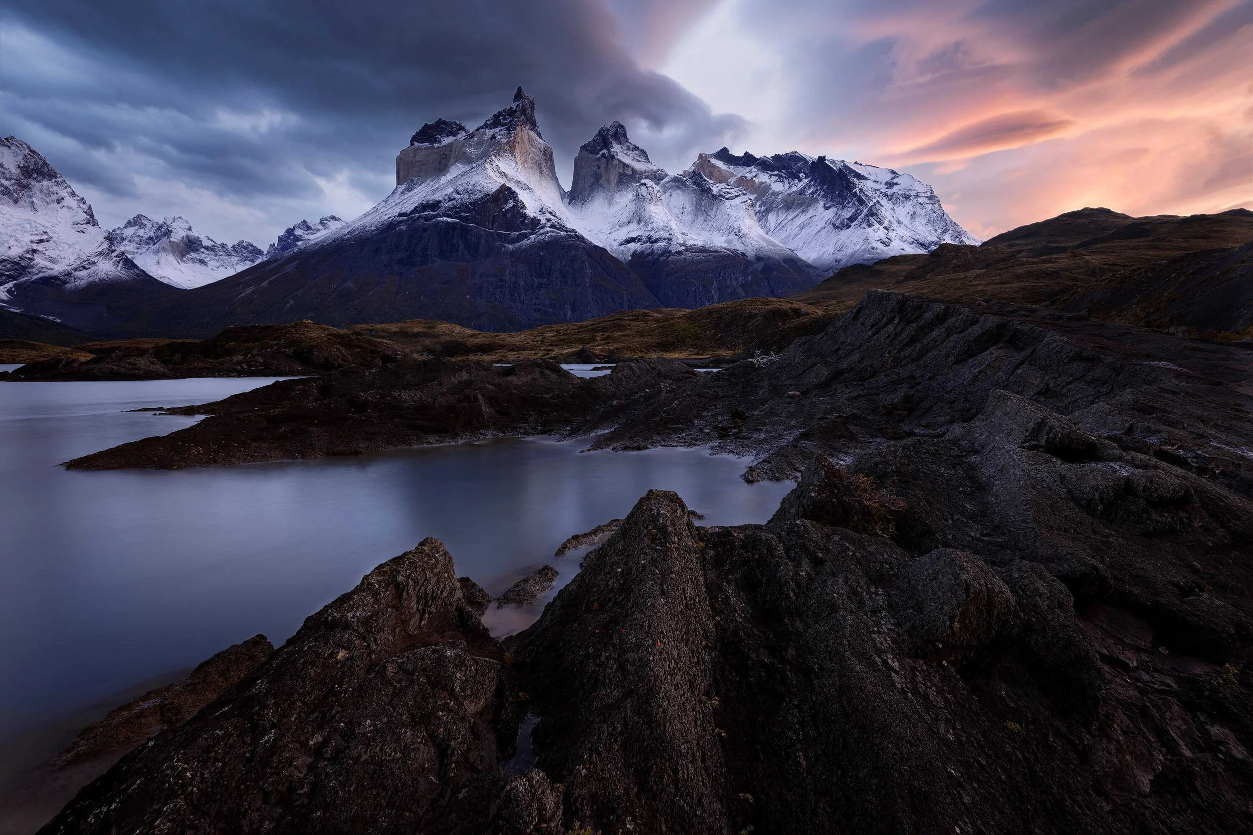 A landscape with a deliberately shaped color palette.