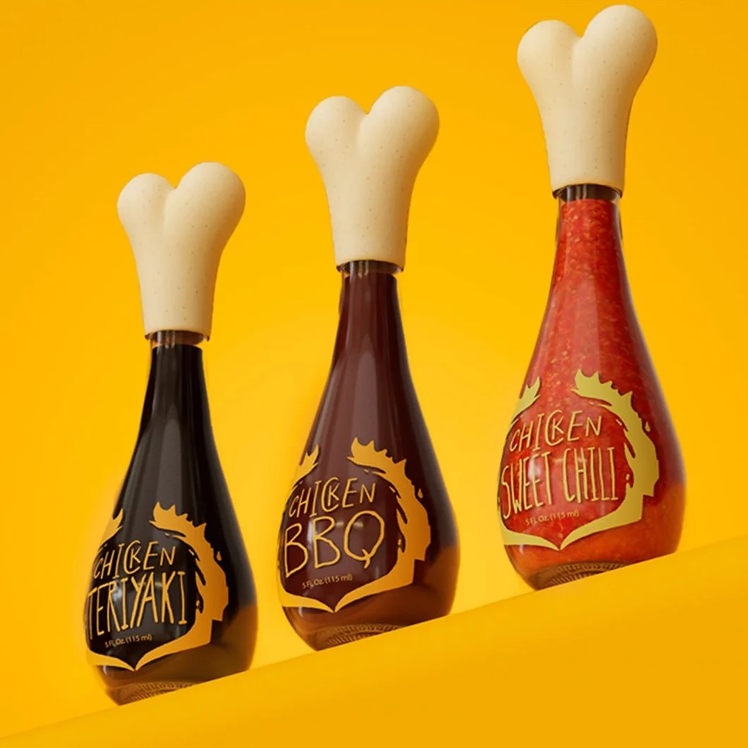 Chicken-Shaped Sauce Packaging with a Playful Twist by Student Takhmina Oripova