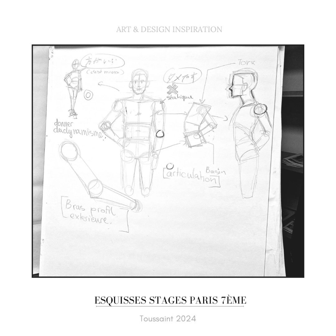 Stages de dessin &ldquo;Esquisses&rdquo; - Vacances de la Toussaint 2024, Paris 7e