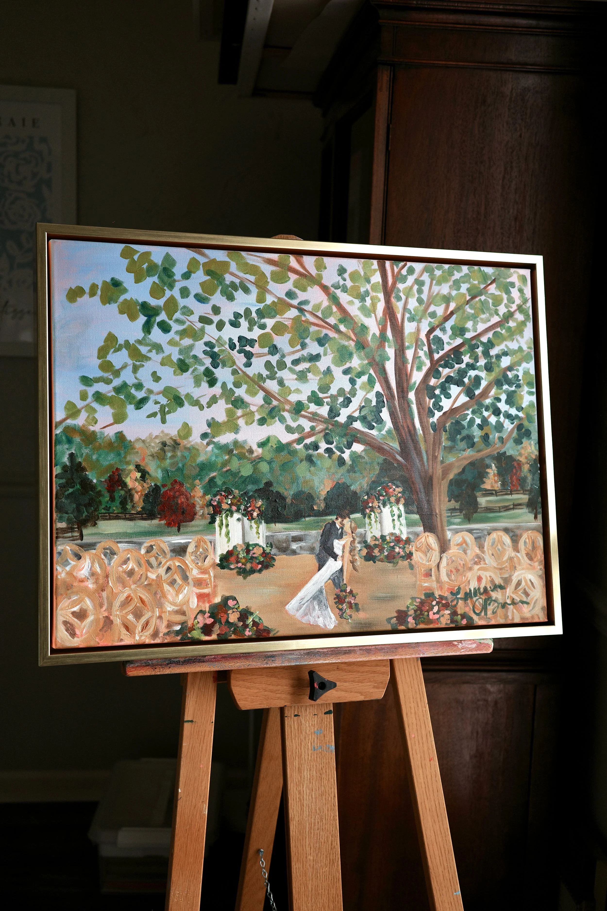 Every Detail, Hand-Painted: How One Bride Used Live Wedding Art to Create a Truly Personalized Wedding Experience