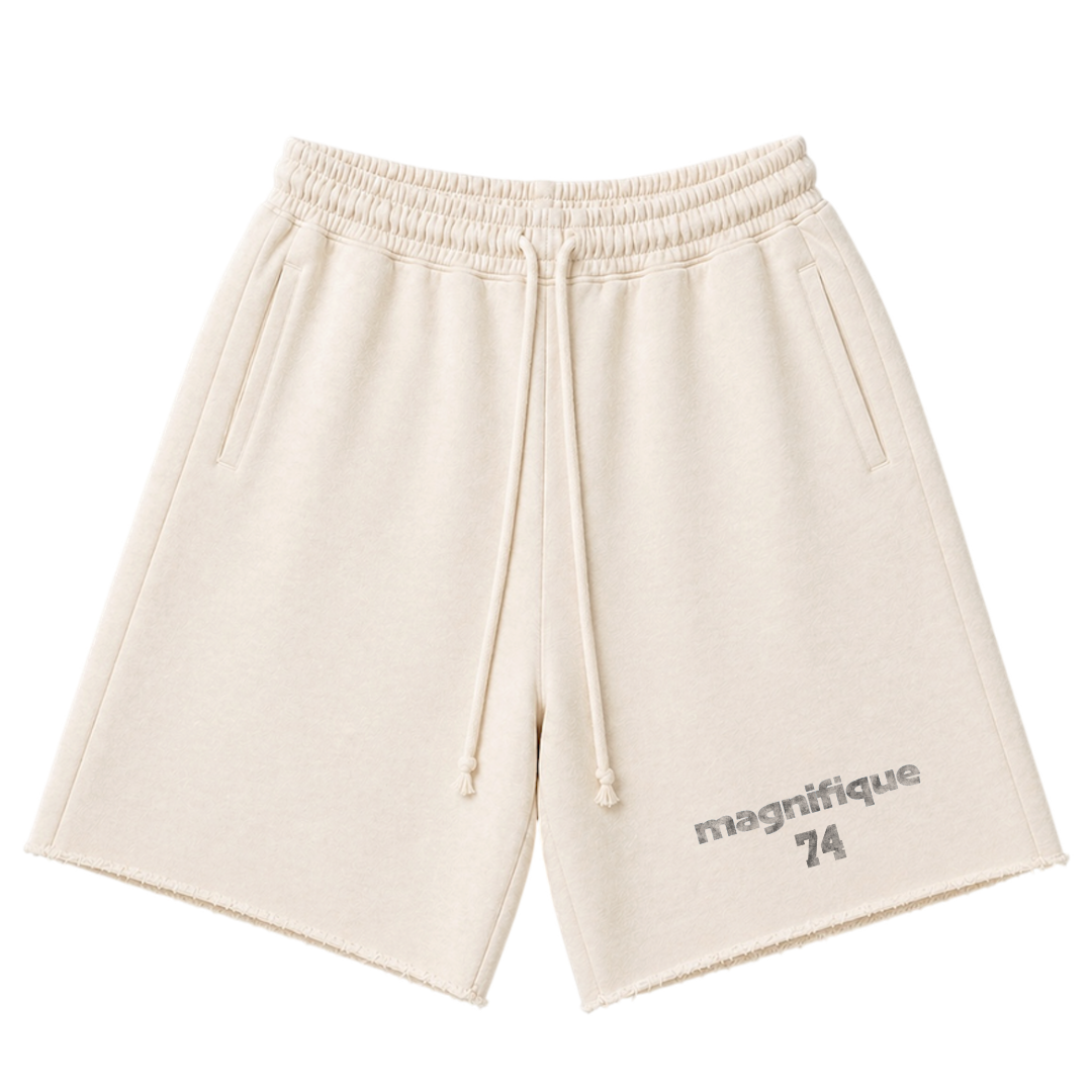 Cream Baggy Shorts