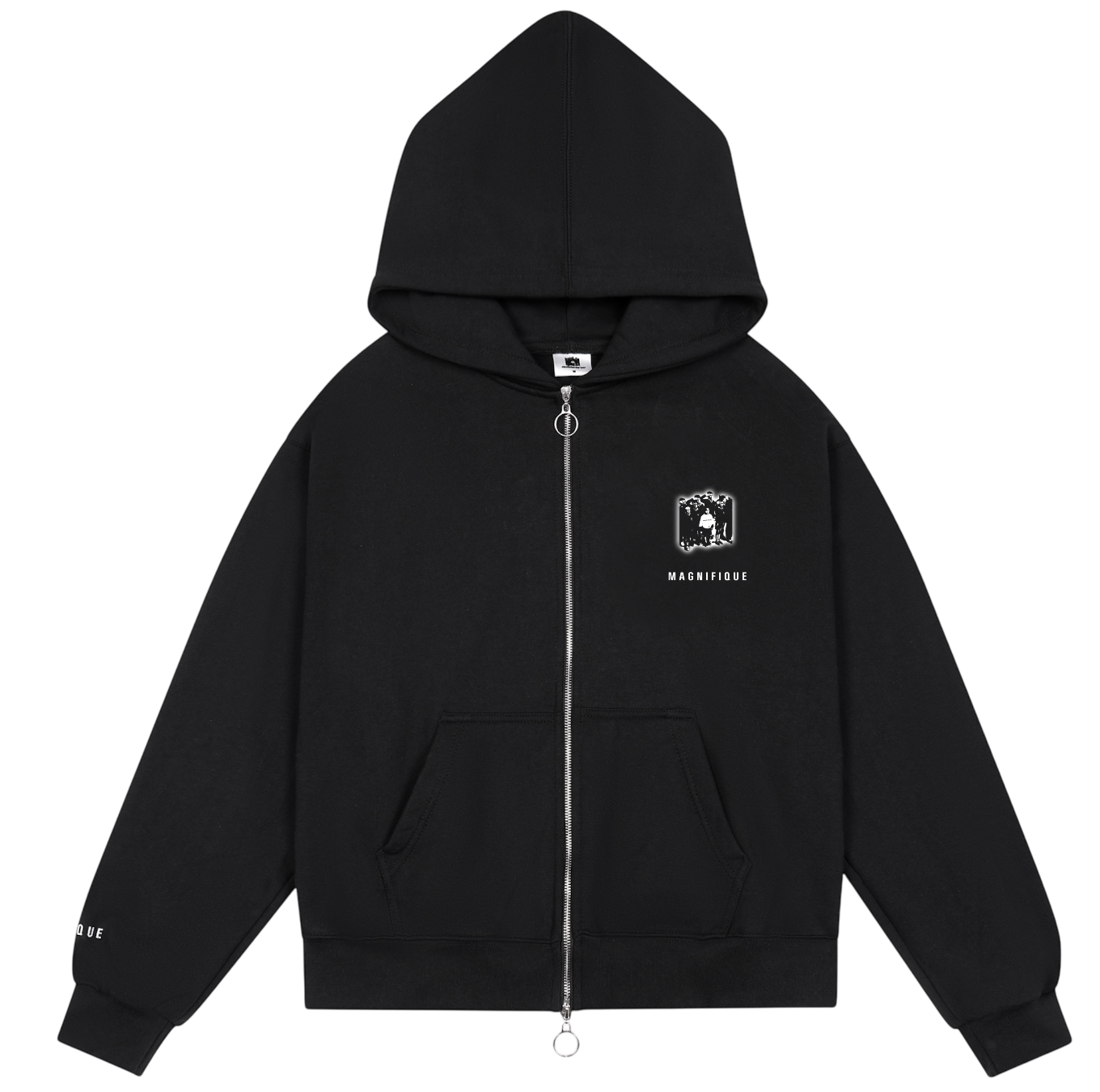 Black Signature Zip Up