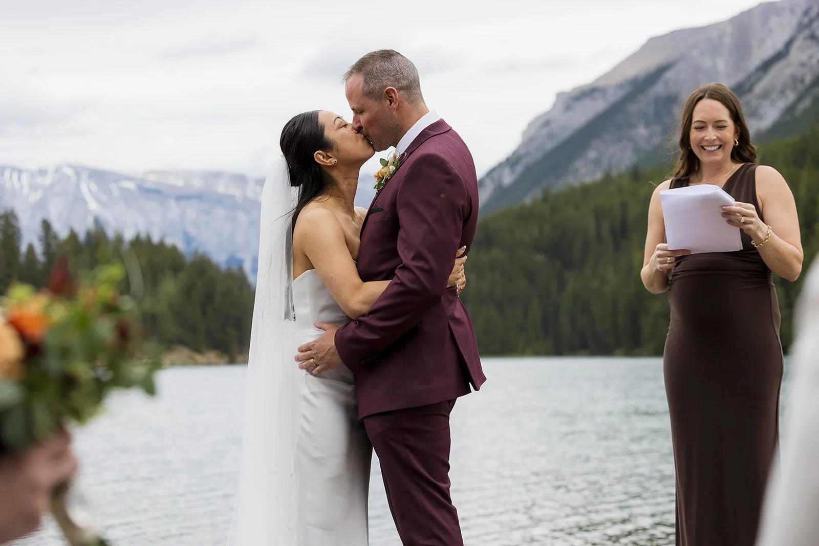 intimate-family-elopement-ceremony-at-two-jack-lake-in-banff-with-local-elopement-planners-and-photographers-Wild-Alpine-Image-Co.