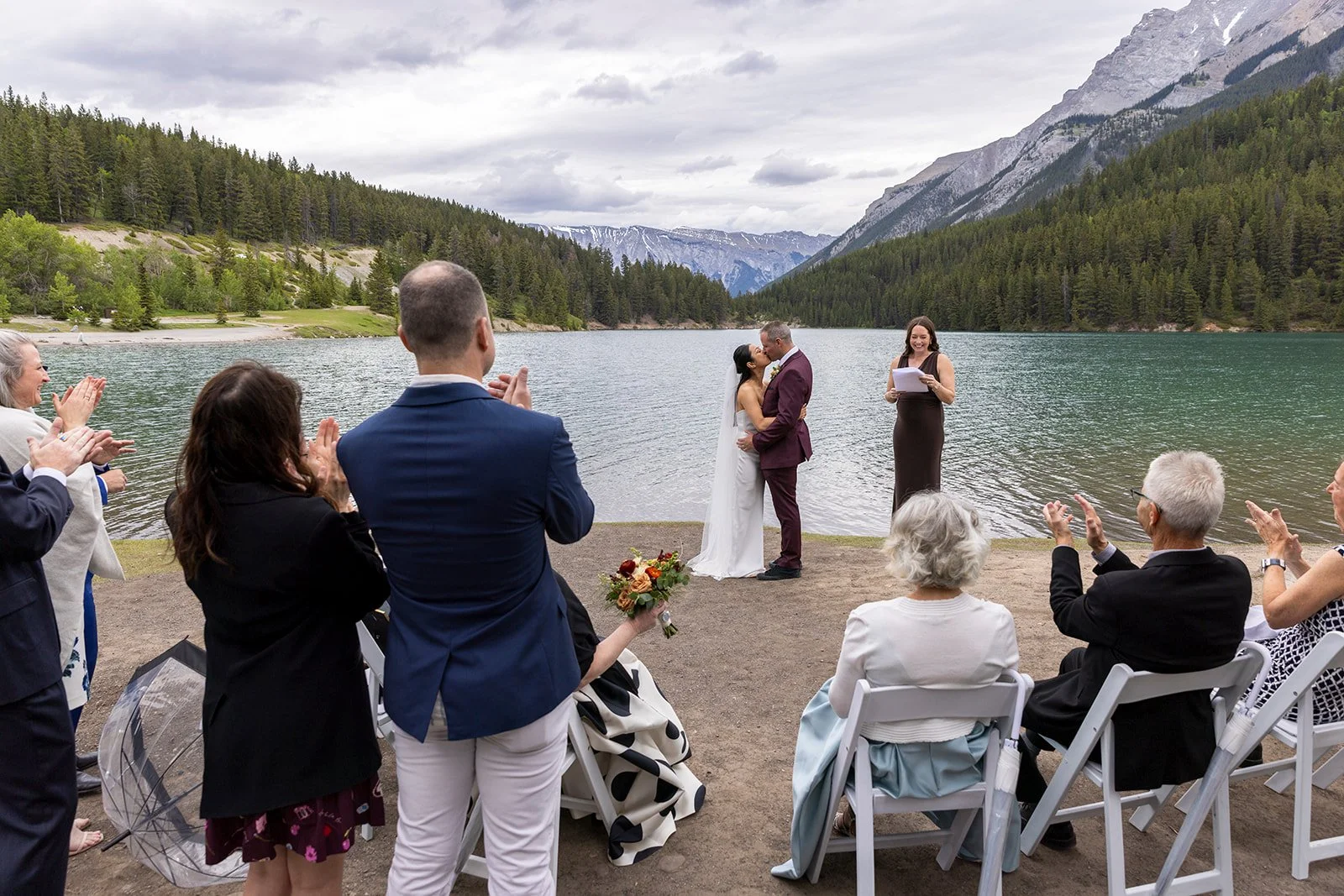 intimate-family-elopement-ceremony-at-two-jack-lake-in-banff-with-local-elopement-planners-and-photographers-Wild-Alpine-Image-Co.