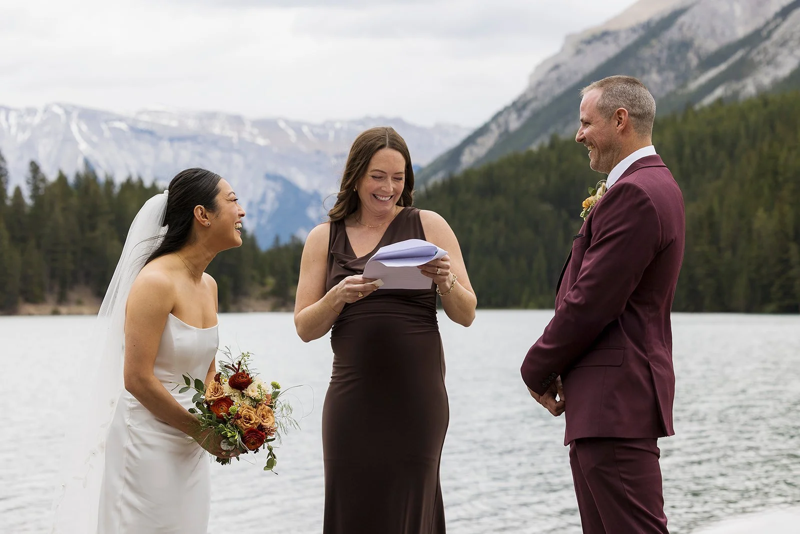 intimate-family-elopement-ceremony-at-two-jack-lake-in-banff-with-local-elopement-planners-and-photographers-Wild-Alpine-Image-Co.