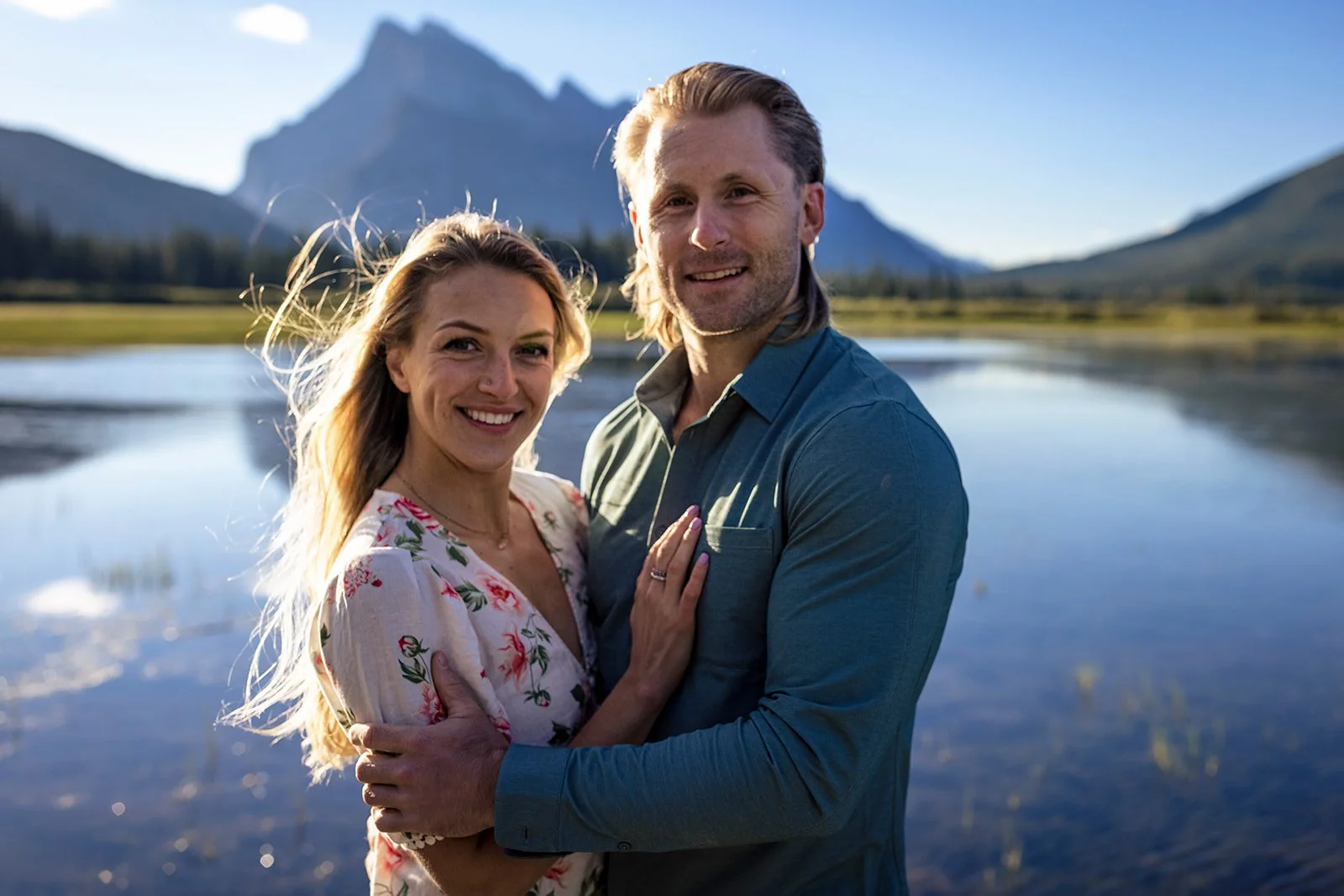 Sunrise Engagement Session in Banff & Sunset Adventure Session in Kananaskis
