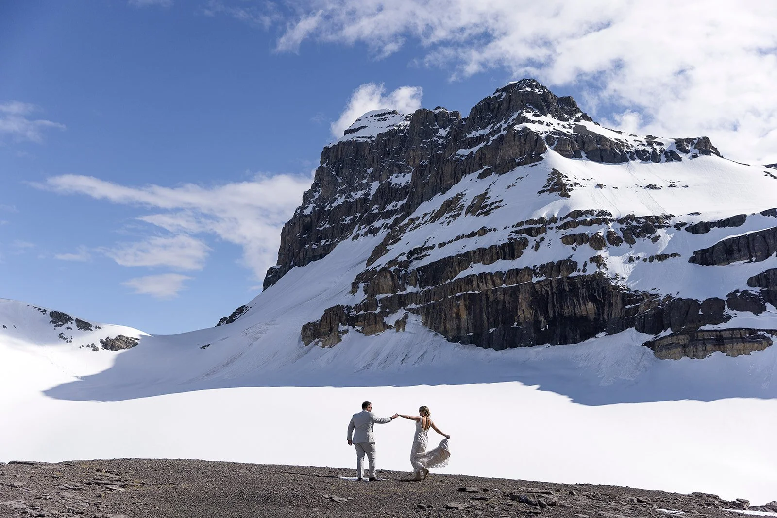 The Ultimate Canadian Rockies Elopement: Moraine Lake Ceremony to Rockies Heli Adventure