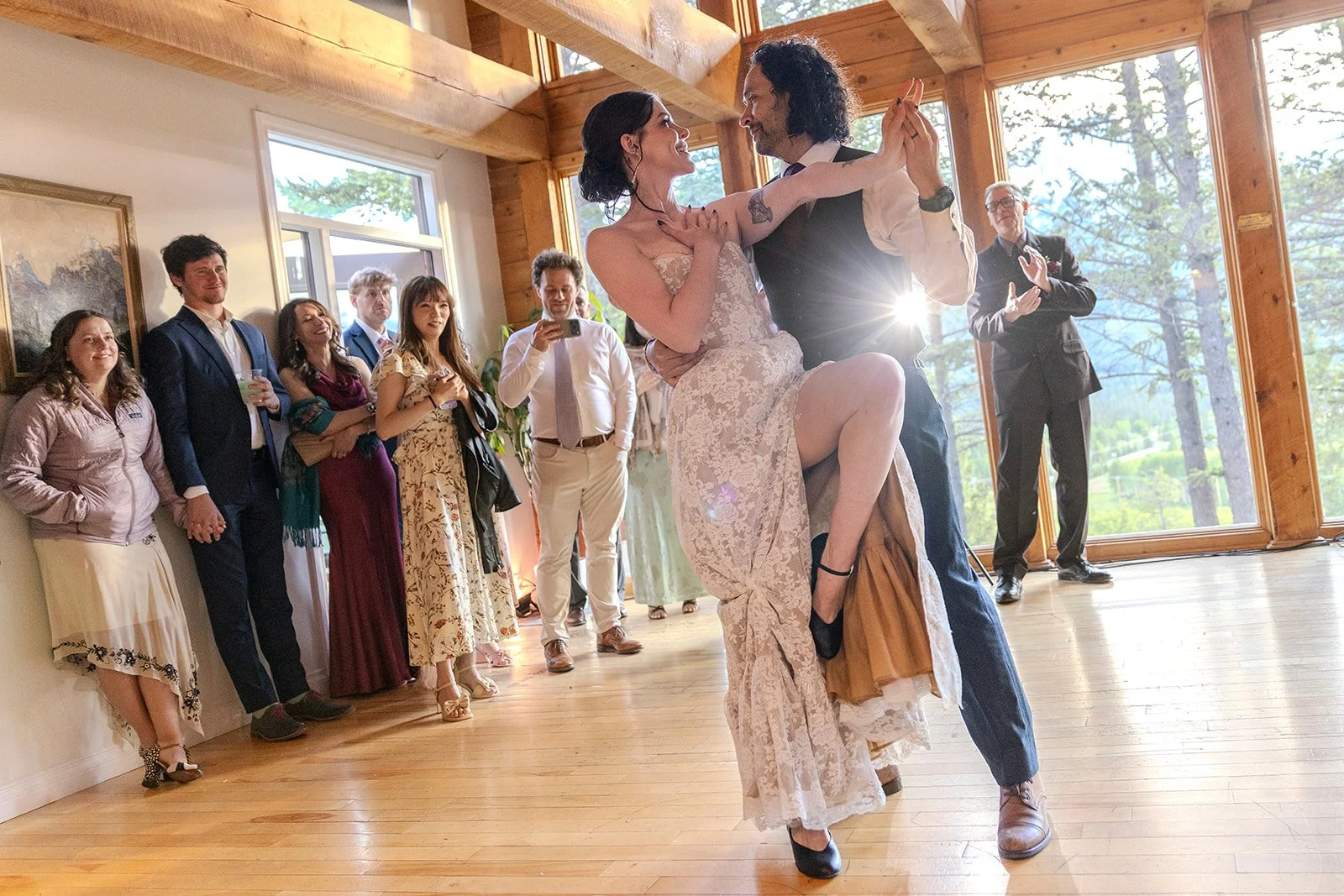 summer-wedding-reception-at-the-Alpine-Club-of-Canada-Clubhouse-in-Canmore-with-local-wedding-photographers-Wild-Alpine-Image-Co.