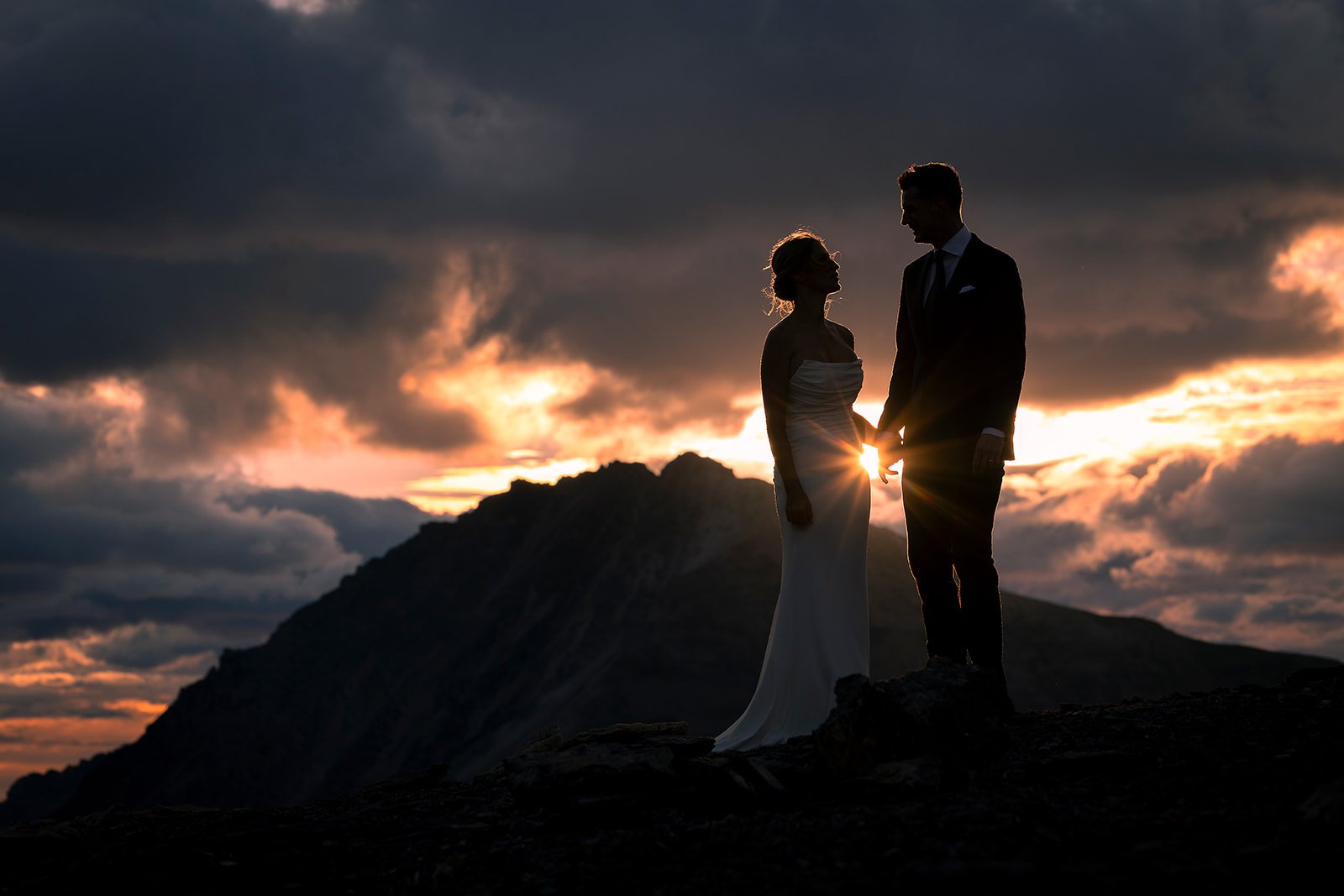 Rockies-Heli-sunrise-summer-heli-elopement-captured-by-the-recommended-photographers-Wild-Alpine-Image-Co.