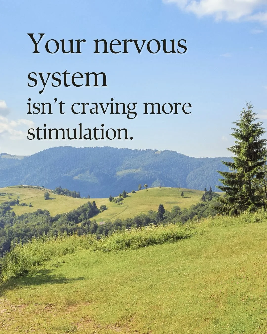 Most people don&rsquo;t need more pressure.

They don&rsquo;t need more reasons to feel behind.
More things to do on their list.
More reminders to &ldquo;do better.&rdquo;

Often, what they truly need is support.

Support that helps the nervous syste