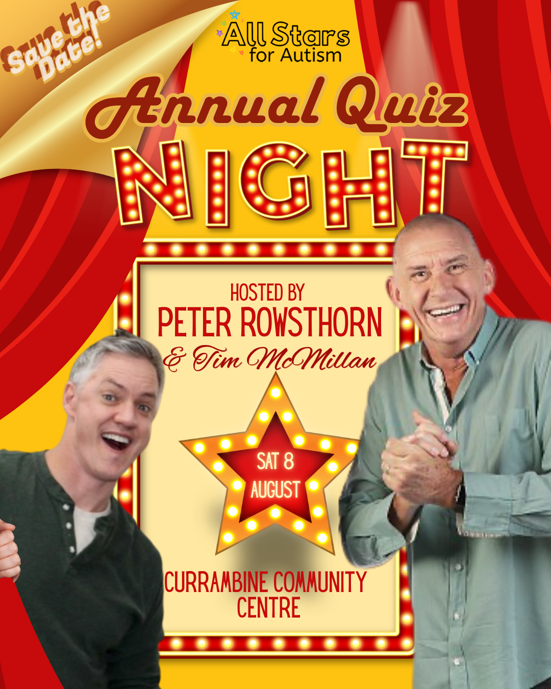 All Stars Quiz Night Fundraiser with Pete Rowsthorn 