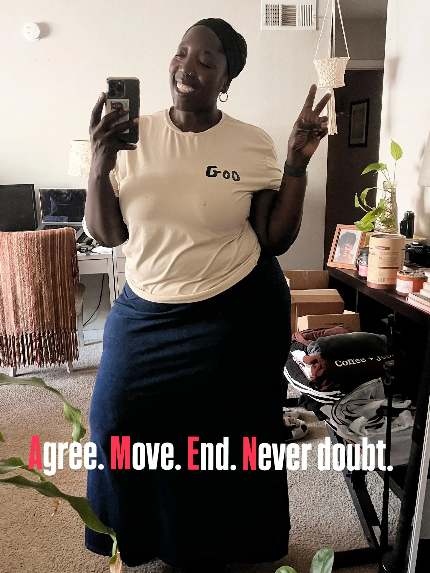 Agree with God. Move with God. End with God. Never doubt God. ๐๐ฝ
A Sunday reminder that alignment with Him brings peace in every area. 
#FaithOverFear #SundayReset #BecomingHer