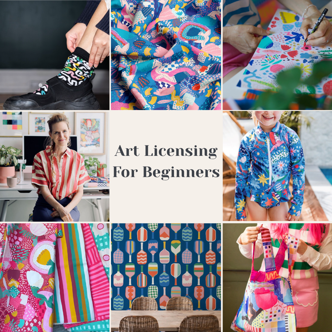 Coming soon! Learn how to license your artwork with brands and make the world a more colourful place! 