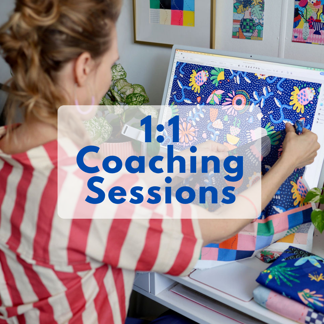 Spend time with me 1:1 to reach your goals and potential and gain clarity in your creative business.