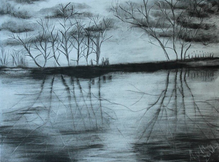 A Reflection - charoal on acid free paper (2).jpg