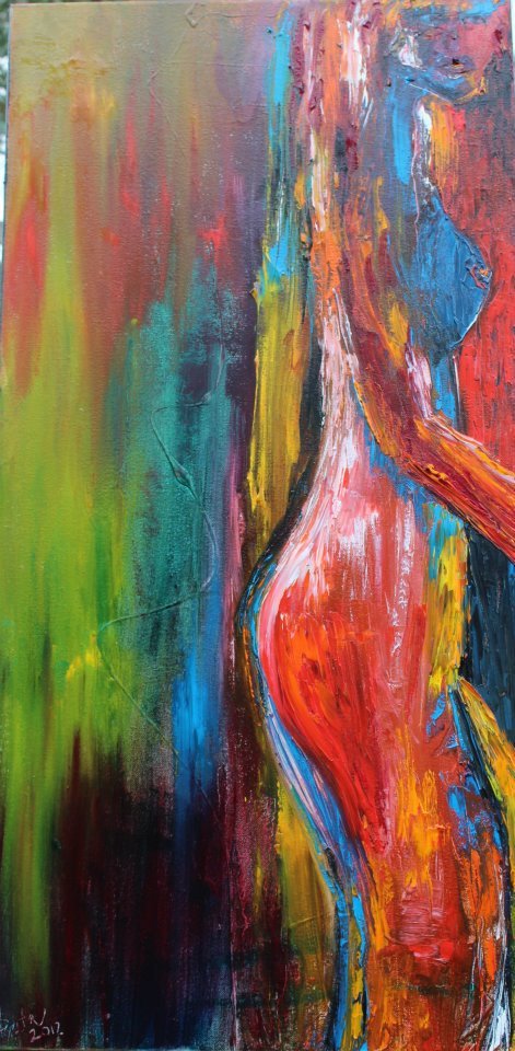 A Rock Girl - oil on canvas.jpg