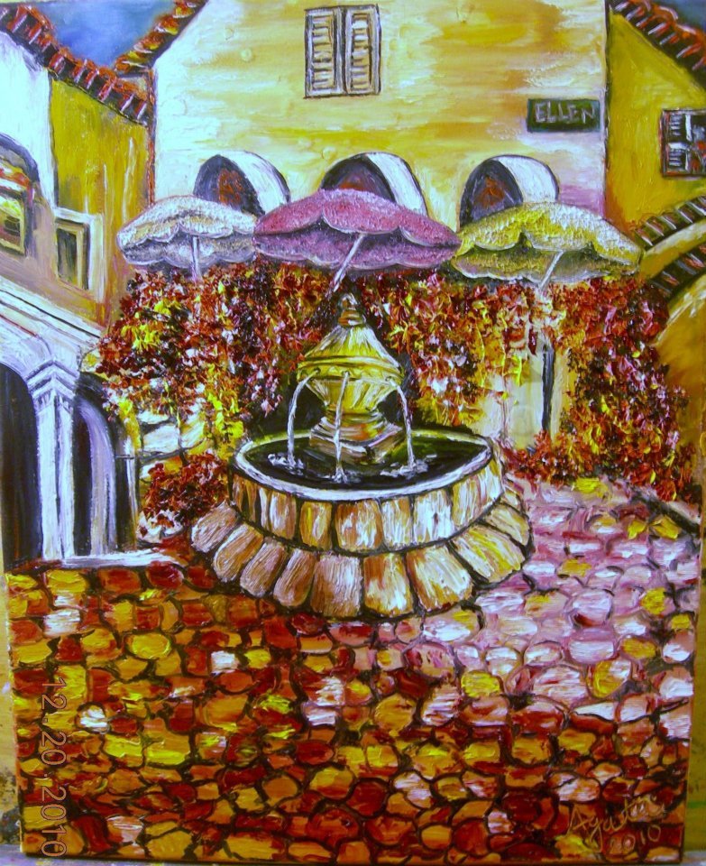 the Court Yard - oil on canvas.jpg