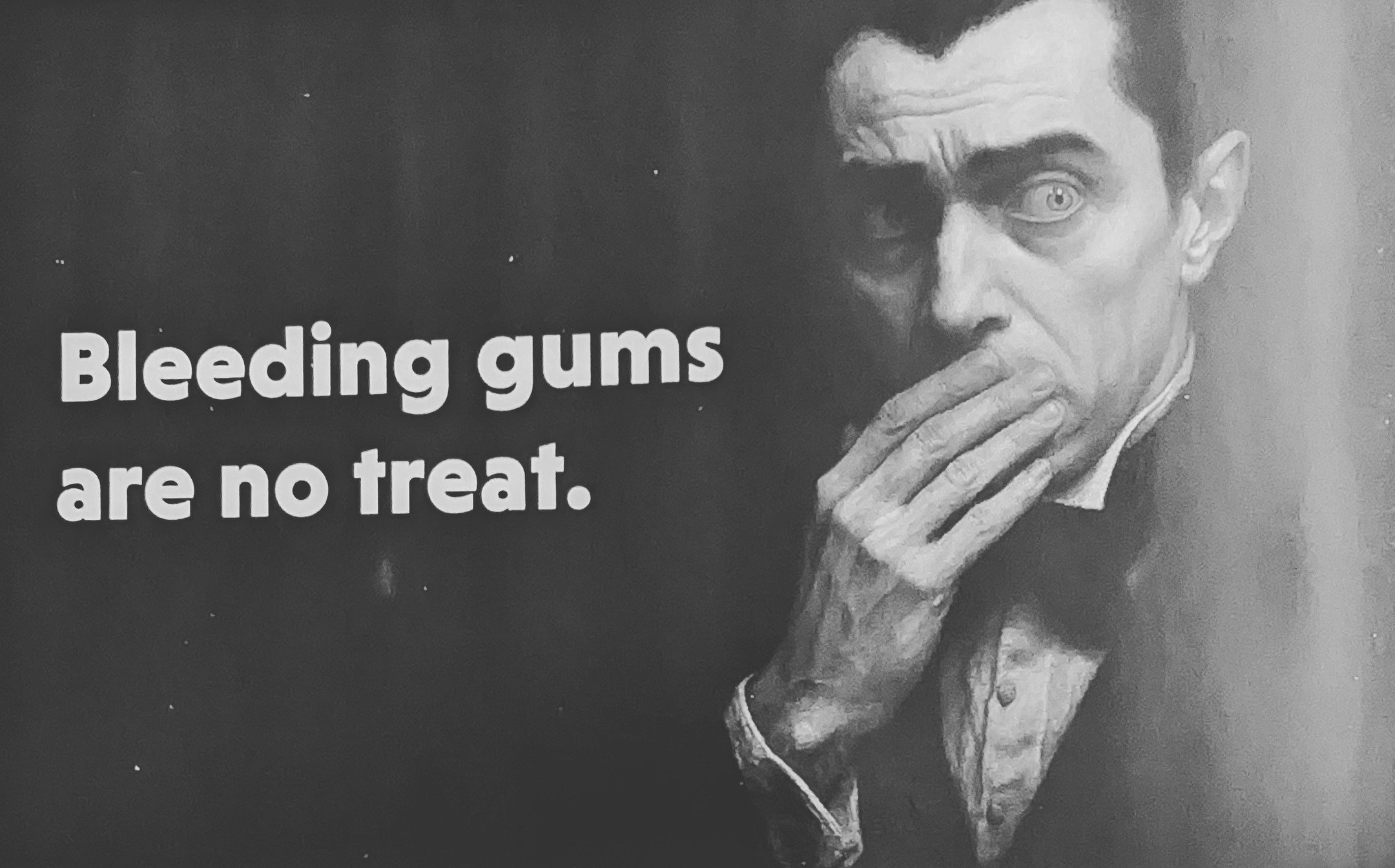 Halloween week aside, bleeding gums are no joke.
If you are seeing red when you brush, it's time to visit your dentist or hygienist.
Bleeding gums can result from aggressive brushing but they can also be an indicator of a potential health concern lik
