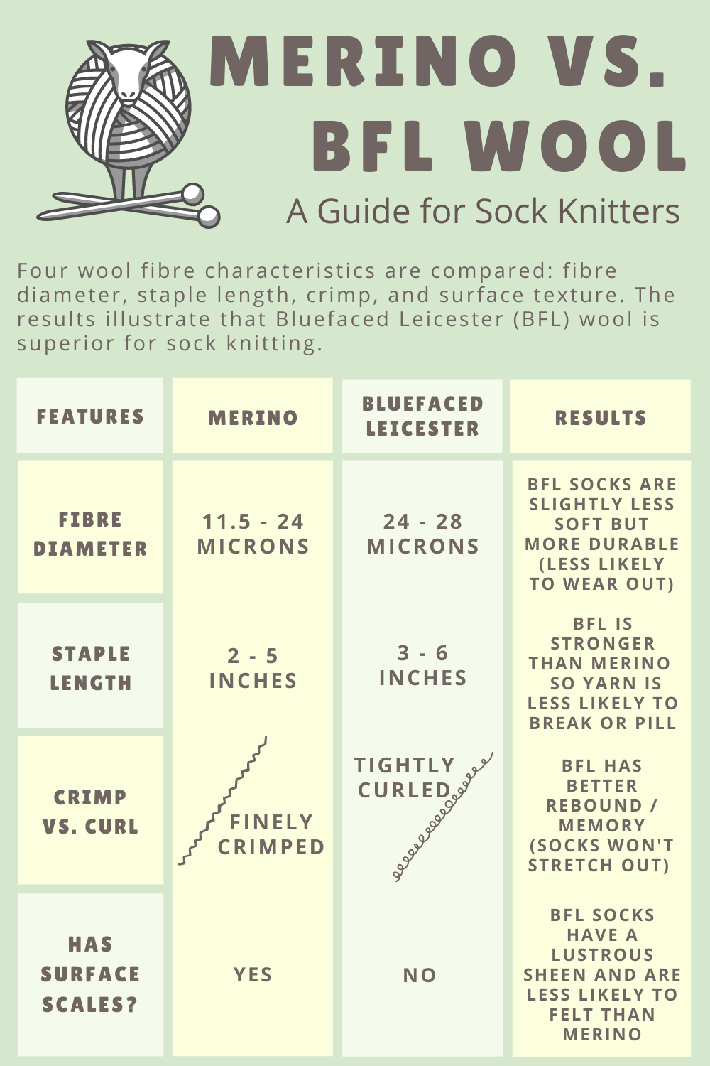 Merino vs BFL Wool A Guide for Sock Knitters — The Wooly Cauldron