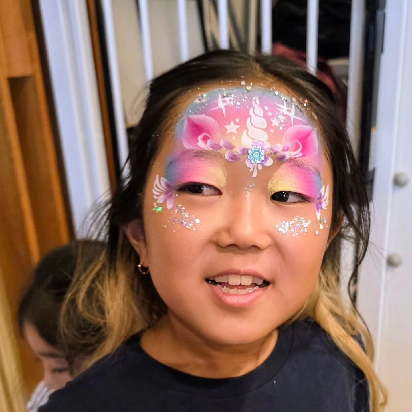 A few happy faces from my facepainting gig today 🥰 one parent said her daughter looked so beautiful, she bought me the most decadent cheese cake with caramel swirl and a bottle of water 😋 😀 😄 I appreciated it so much 🥰