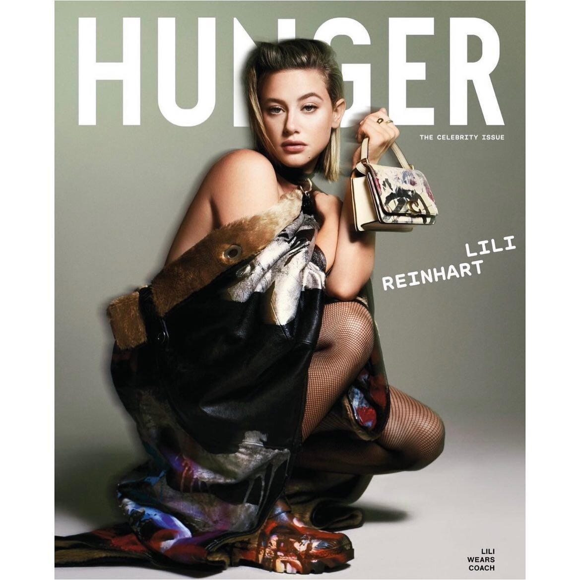 @liireinhartt covers @hungermagazine wearing @graceleedesigns and @wolford 🖤 @avigail.collins