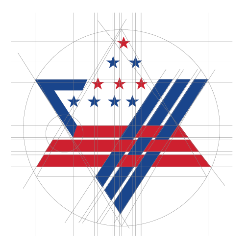  Full breakdown of AIPAC logo. 
