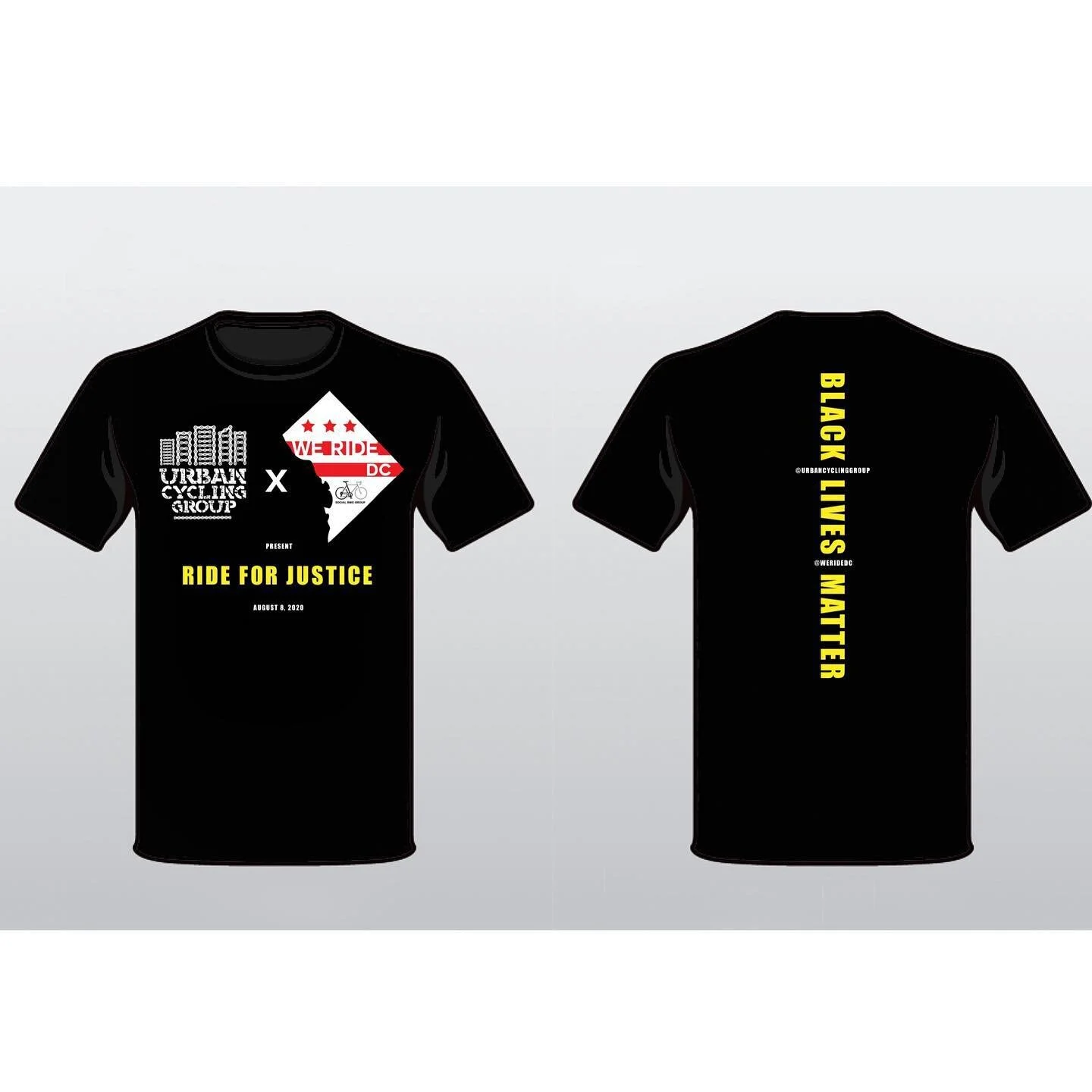 We are now taking preorders for our D.C. &ldquo;Black Lives Matter&rdquo; Ride for Justice T Shirt. Please cashapp $30 along with your name and size to $urbancycling. Deadline for preorders is 07/31/20. Pick up will be prior to the ride on 08/08/2020