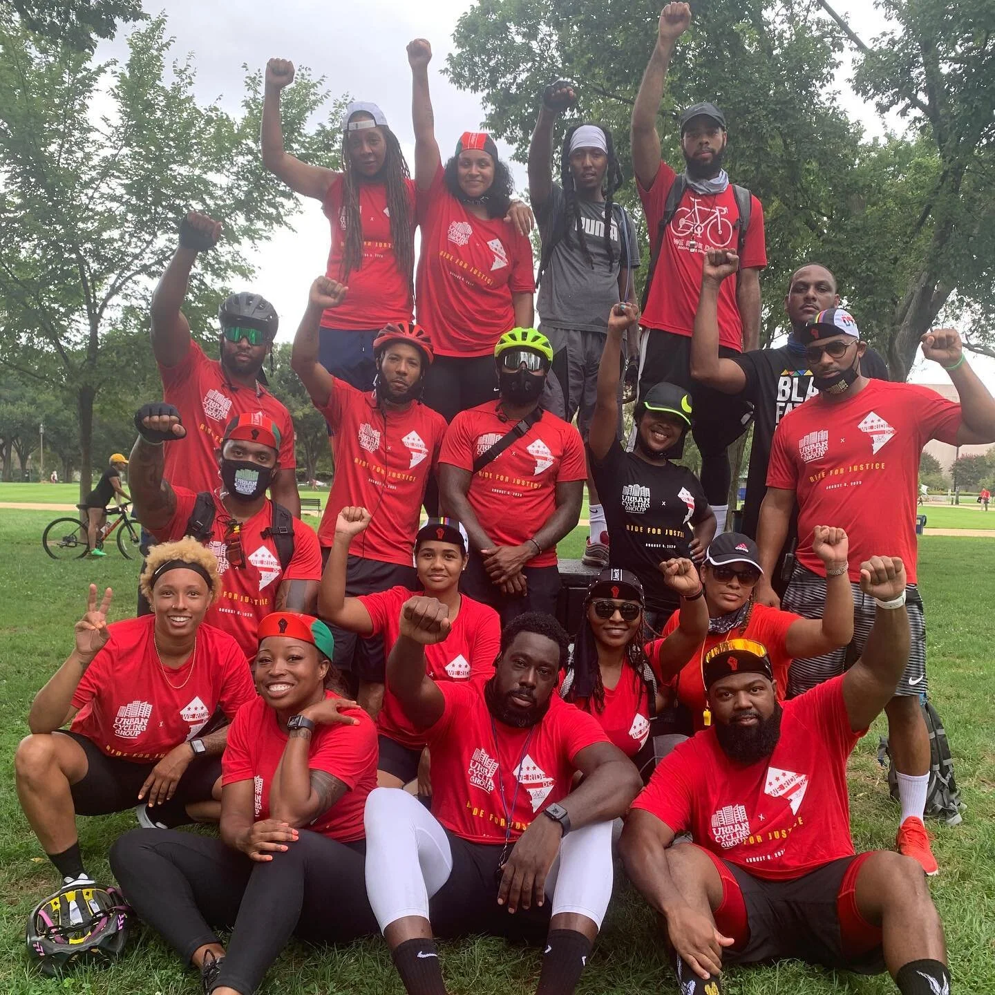 @urbancyclinggroup X @weridedc Black Lives Matter Ride for Justice. Thanks for having us. Can&rsquo;t wait to link up again. ✊🏾